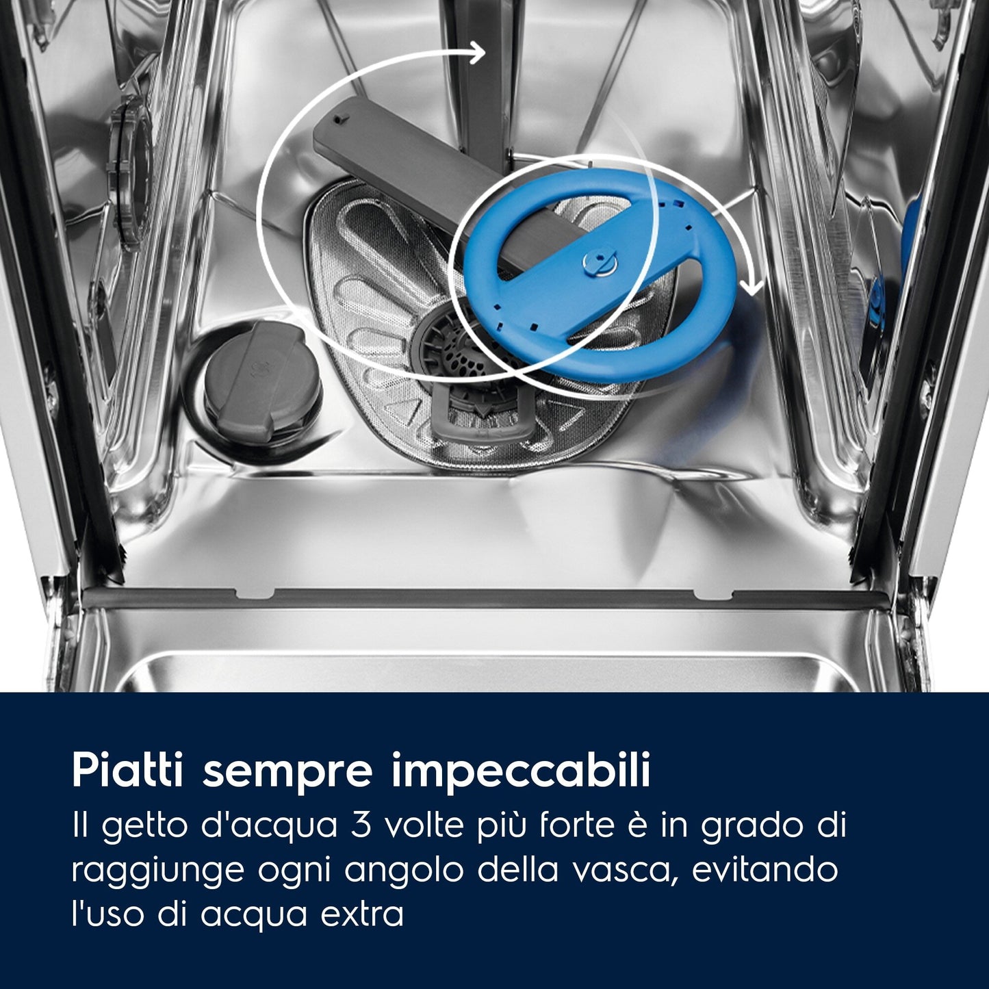 Electrolux LAVASTOVIGLIE INCASSO 60 CM - INT. TOTALE 14 COPERTI CLASSE B 42 dBA EES68510L MADE IN ITALY