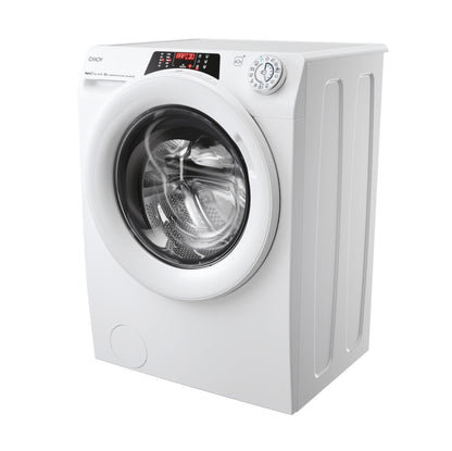 Candy RapidÓ , Lavatrice Carica Frontale 9 KG, 15% più efficente della classe A, 1400 giri, Bianco, Inverter, Vapore, Wi-Fi, 9 Cicli Rapidi, RO 496DWM7/1-S