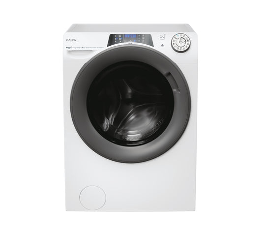 Candy RapidÓ PRO , Lavasciuga Slim 8+5 KG, 30% più efficente della classe A, 1400 giri, Bianco, Inverter, Vapore, Wi-Fi, RPW4856BWMR9/1-S