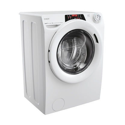 Candy RapidÓ , Lavatrice Carica Frontale 9 KG, 15% più efficente della classe A, 1400 giri, Bianco, Inverter, Vapore, Wi-Fi, 9 Cicli Rapidi, RO 496DWM7/1-S