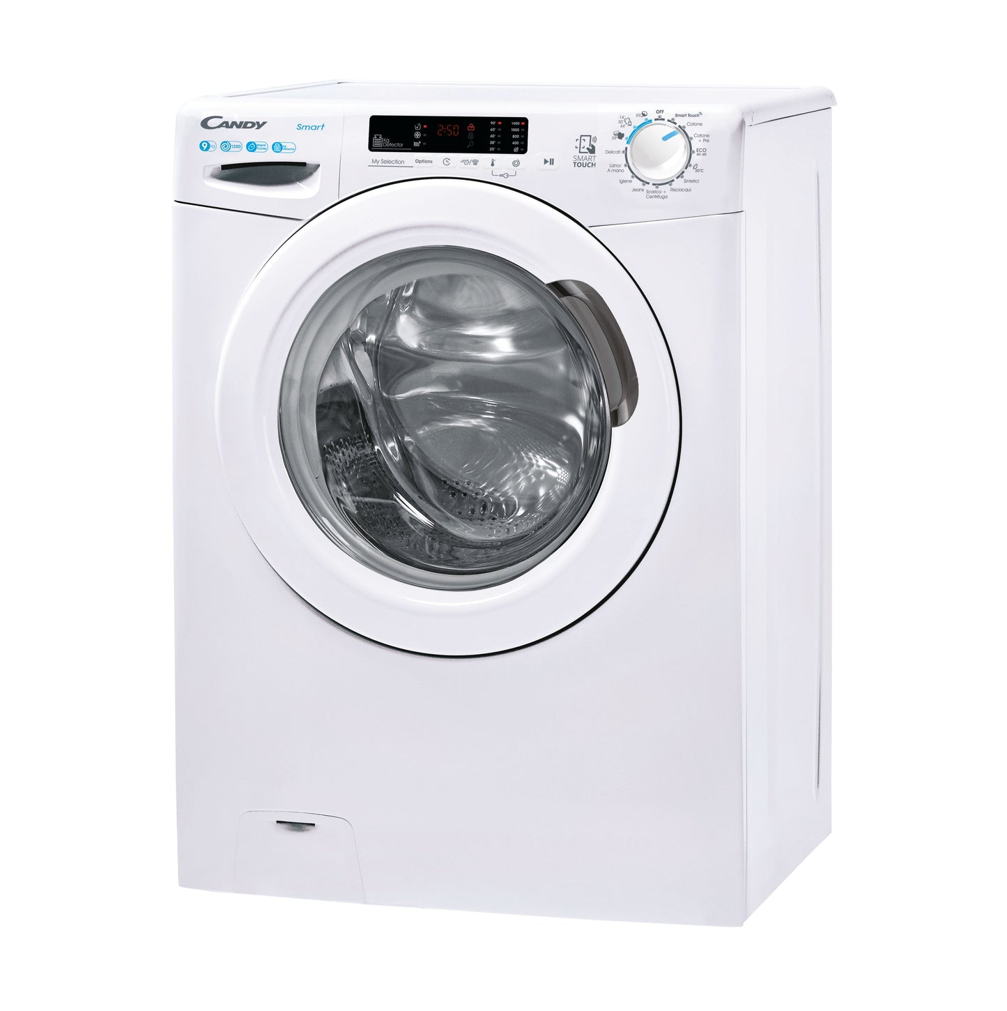 Candy Smart , Lavatrice Carica Frontale 9 KG, Classe B, 1200 giri, Bianco, Wi-Fi, CS1292DW4/1-11