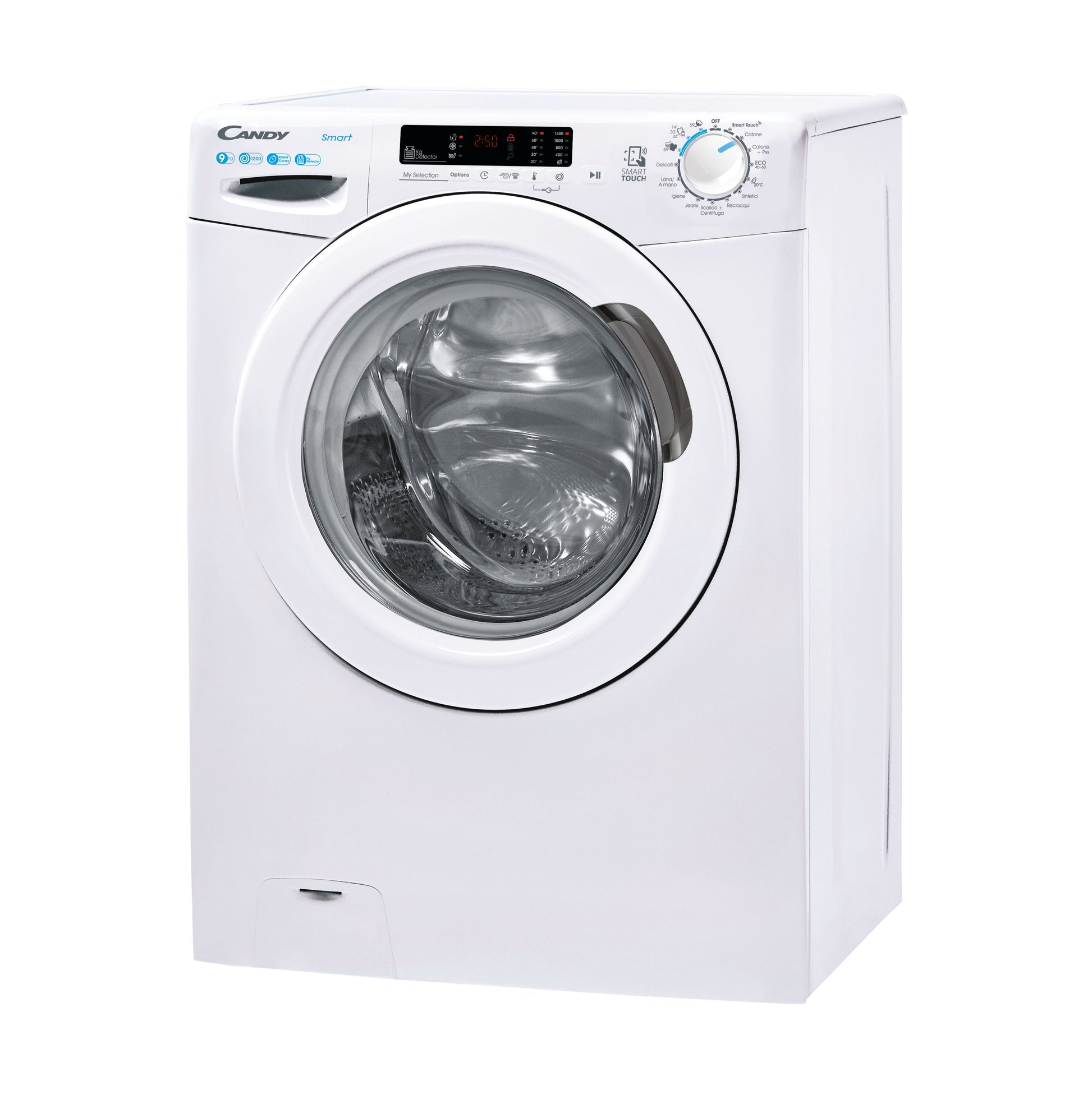 Candy Smart , Lavatrice Carica Frontale 9 KG, Classe B, 1200 giri, Bianco, Wi-Fi, CS1292DW4/1-11