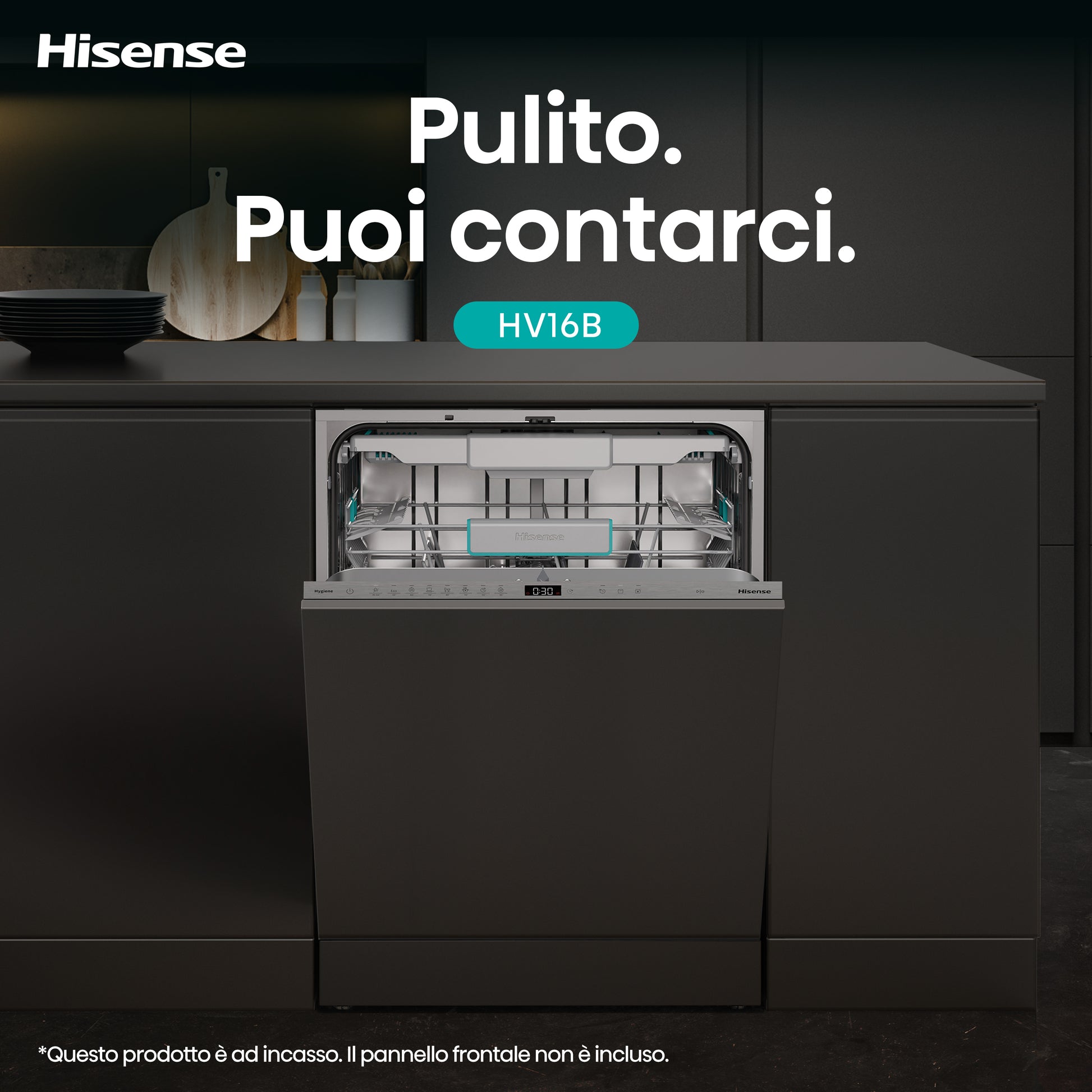 Hisense HV16B lavastoviglie A scomparsa totale 16 coperti