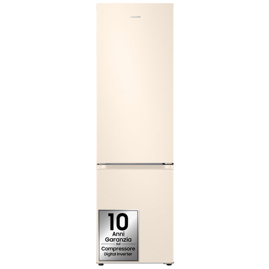 Samsung RB38C603DEL frigorifero Combinato EcoFlex AI Libera installazione con congelatore Wifi 2m 390 L Classe D, Sabbia