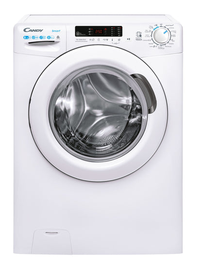 Candy Smart CSWS 4852DE/1-11 lavasciuga Libera installazione Caricamento frontale Bianco