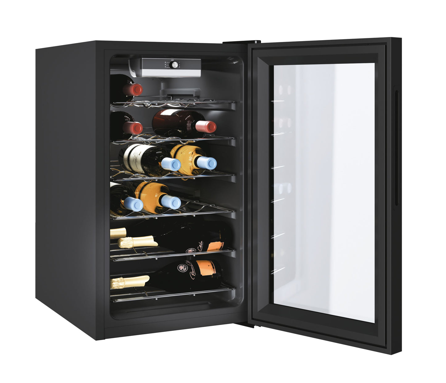 Candy CWC 021 M/NF Cantinetta vino con compressore Libera installazione Nero 21 bottiglia/bottiglie