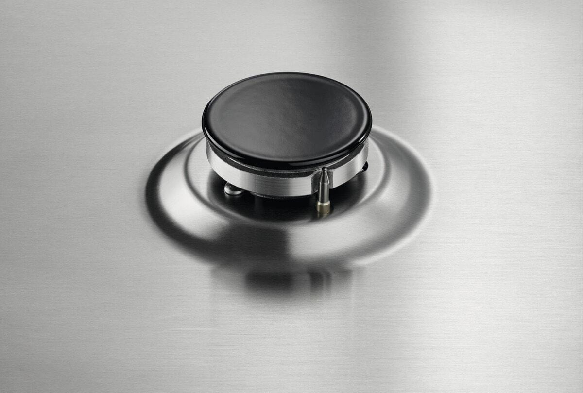 Piano cottura gas EGG3322NVX Domino 29 cm 2 fuochi Bruciatori Fiamma Pura Griglie in Ghisa Estetica Inox
