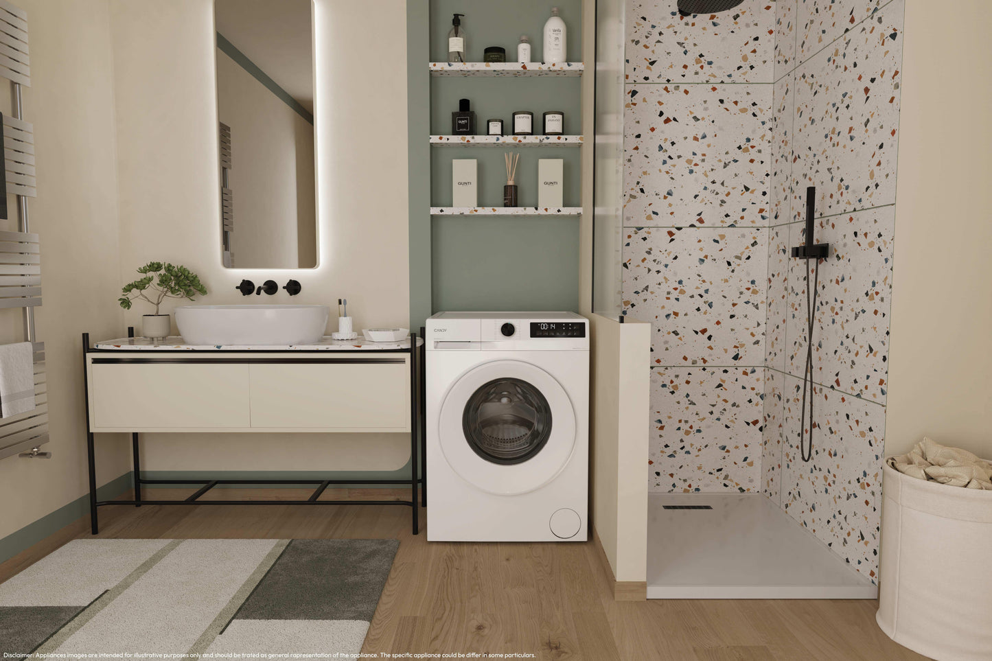 Candy ProWash 300, Lavasciuga 10+6 KG, 20% più efficente della classe A, 1400 giri, Bianco, Inverter, Fresh Vapor, GWD 41068-S