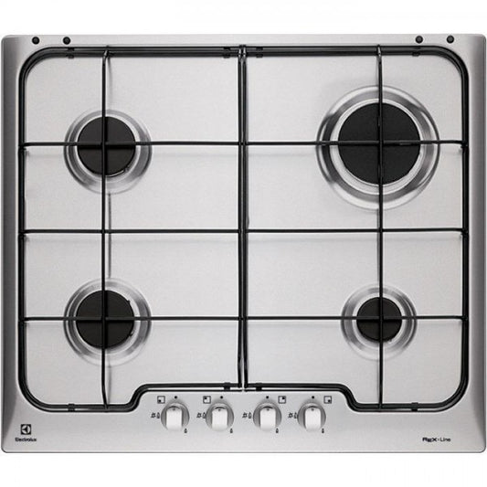 Electrolux BI   PX640XV   | 60 cm Soft - 4 fuochi gas - Bruciatori Fiamma Pura - Griglie speciali in
