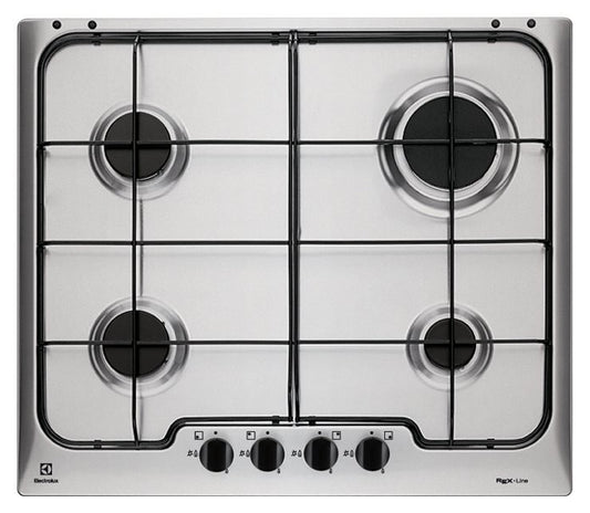 Electrolux BI   RGG6242OOX   | 60 cm Soft - 4 fuochi gas - Bruciatori Fiamma Pura - Griglie speciali
