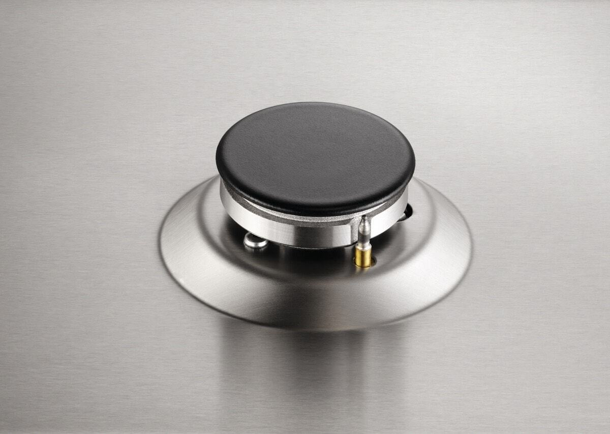 Piano cottura gas EGG3322NVX Domino 29 cm 2 fuochi Bruciatori Fiamma Pura Griglie in Ghisa Estetica Inox