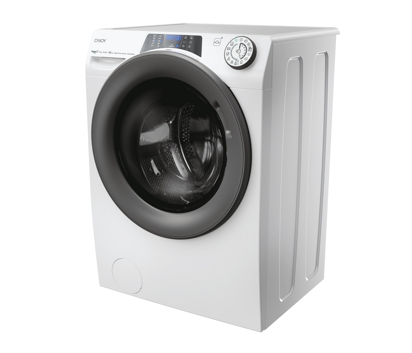 Candy RapidÓ PRO , Lavatrice Carica Frontale 10 KG, 20% più efficente della classe A, 1600 giri, Bianco, Inverter, Vapore, Wi-Fi, RP 6106BWMR8-S