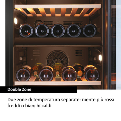 HAIER BIANCO HWS79GDG | FRIGORIFERI | CANTINE | CANTINE | CANTINA CE.G 79BOTT. 192LT 2ZONE TEMP. NER