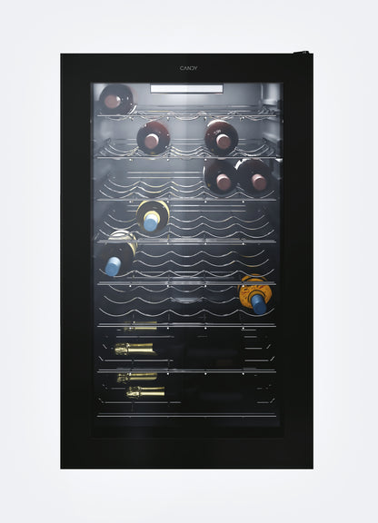 Candy DiVino CWC 150 EM/NF Cantinetta vino con compressore Libera installazione Nero 41 bottiglia/bottiglie