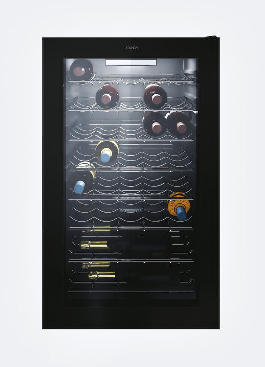 Candy DiVino CWC 150 EM/NF Cantinetta vino con compressore Libera installazione Nero 41 bottiglia/bottiglie
