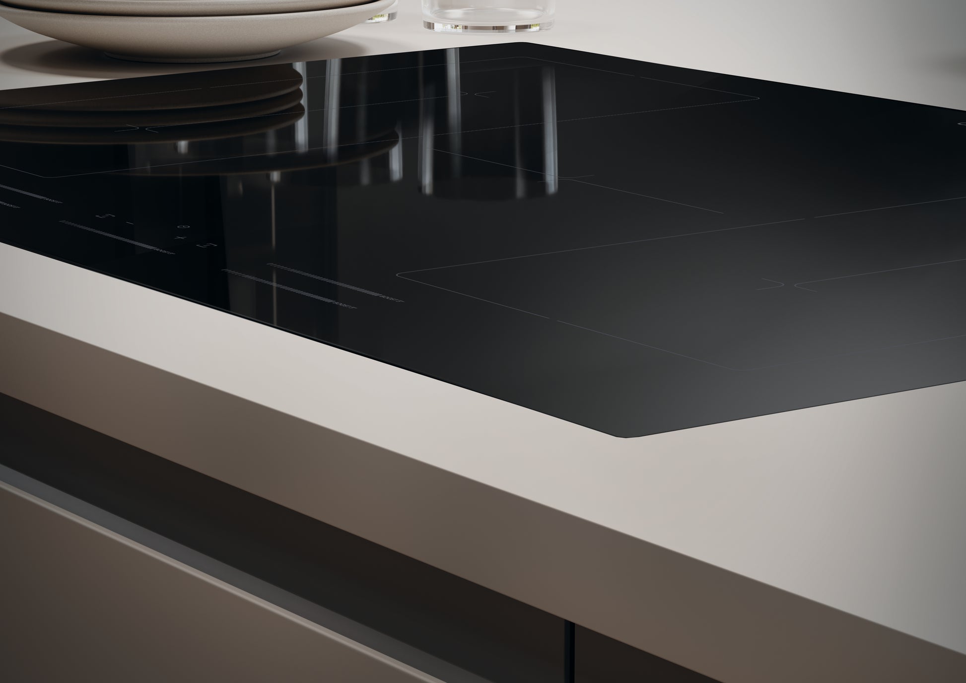 Candy Comfort CIFS85MCTT/1 Nero Da incasso 77 cm Piano cottura a induzione 5 Fornello(i)