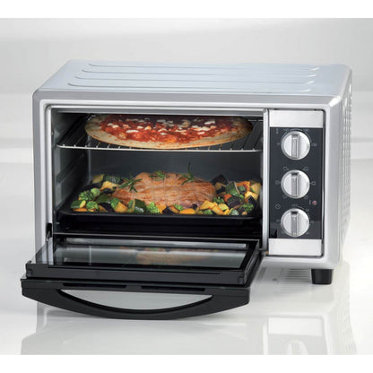 Ariete 985 Forno Elettrico Ventilato 30 litri - Bon Cuisine 300 - Doppio vetro - Temperatura max 230° - 1500 Watt - 6 posizioni cottura - Timer 60’