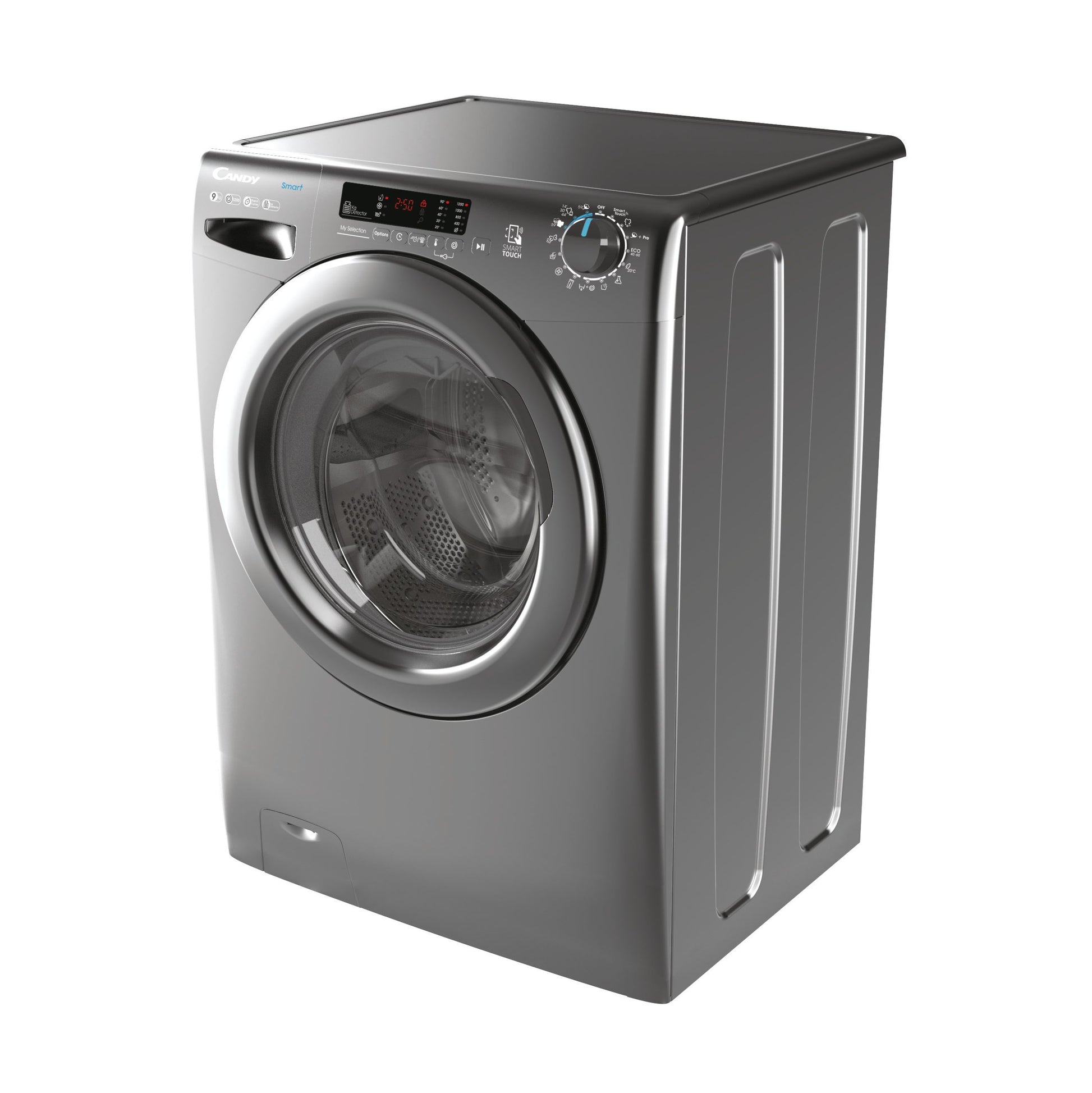 Candy Smart, Lavatrice Carica Frontale 9 KG, Classe B, 1200 giri, Antracite, Wi-Fi, CS 1292DWRR4/1-S