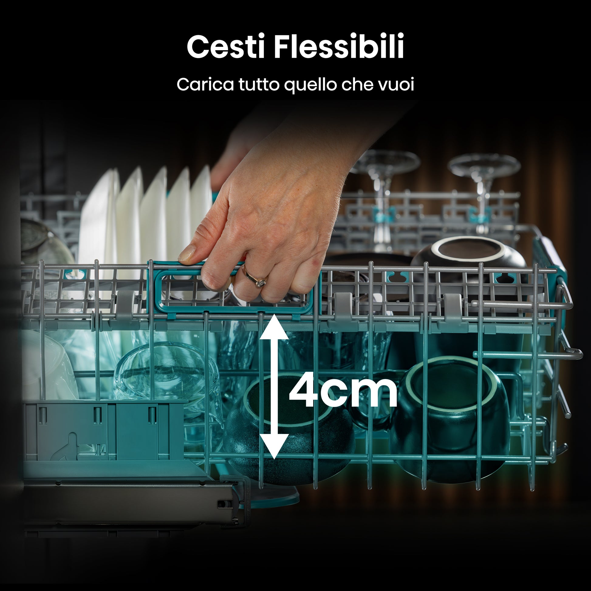 Hisense HV16B lavastoviglie A scomparsa totale 16 coperti