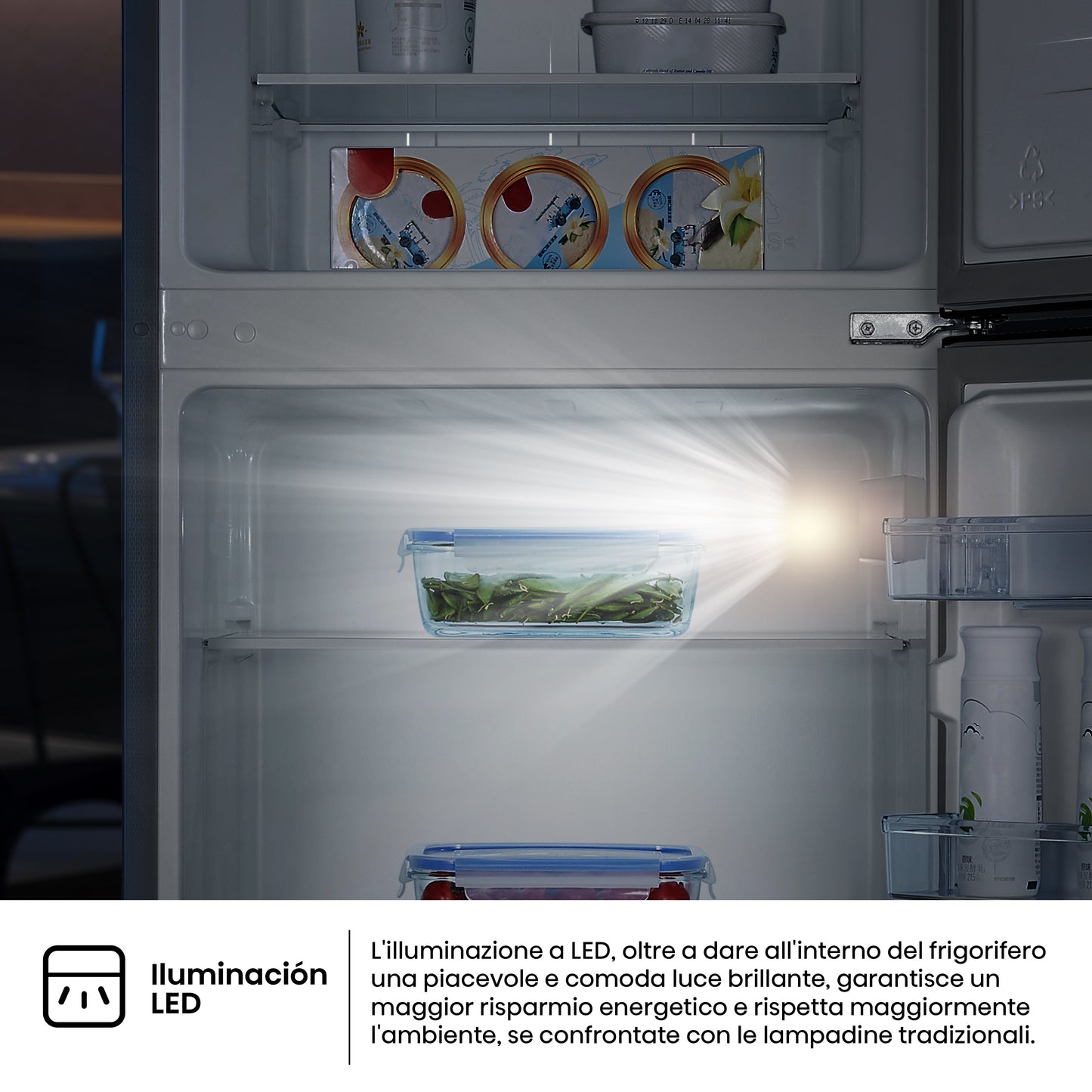 Hisense frigorifero/congelatore RT267D4ADE libera installazione 206L Classe E Profondità ridotta Porta Reversibile