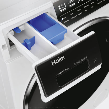 Haier I-Pro Serie 7 Plus, Lavasciuga 9+6 KG, 10% più efficente della classe A, 1400 giri, Bianco, Direct Motion, Refresh, Wi-Fi, HWD90-B14979EUIT