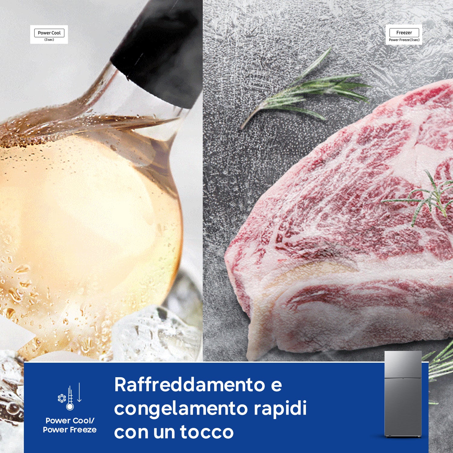 Samsung RT53DG7A14S9 frigorifero con congelatore Libera installazione 530 L Acciaio inox