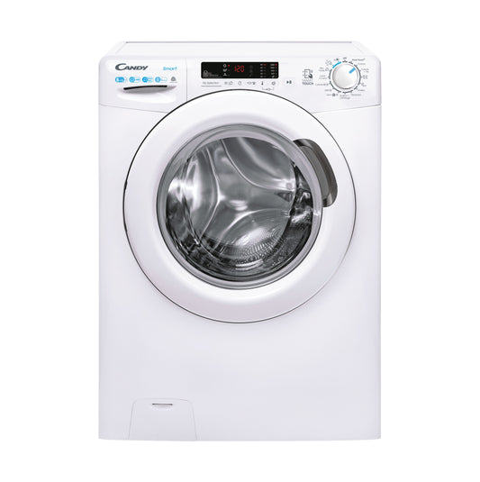 Candy Smart , Lavasciuga Slim 8+5 KG, Classe C, 1400 giri, Bianco, Vapore, Wi-Fi, CSWS4852DW3/1-11