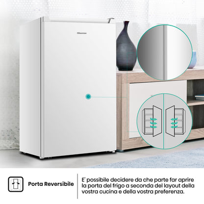 Hisense congelatore verticale FV78D4AWE 61L Classe E Porta Reversibile