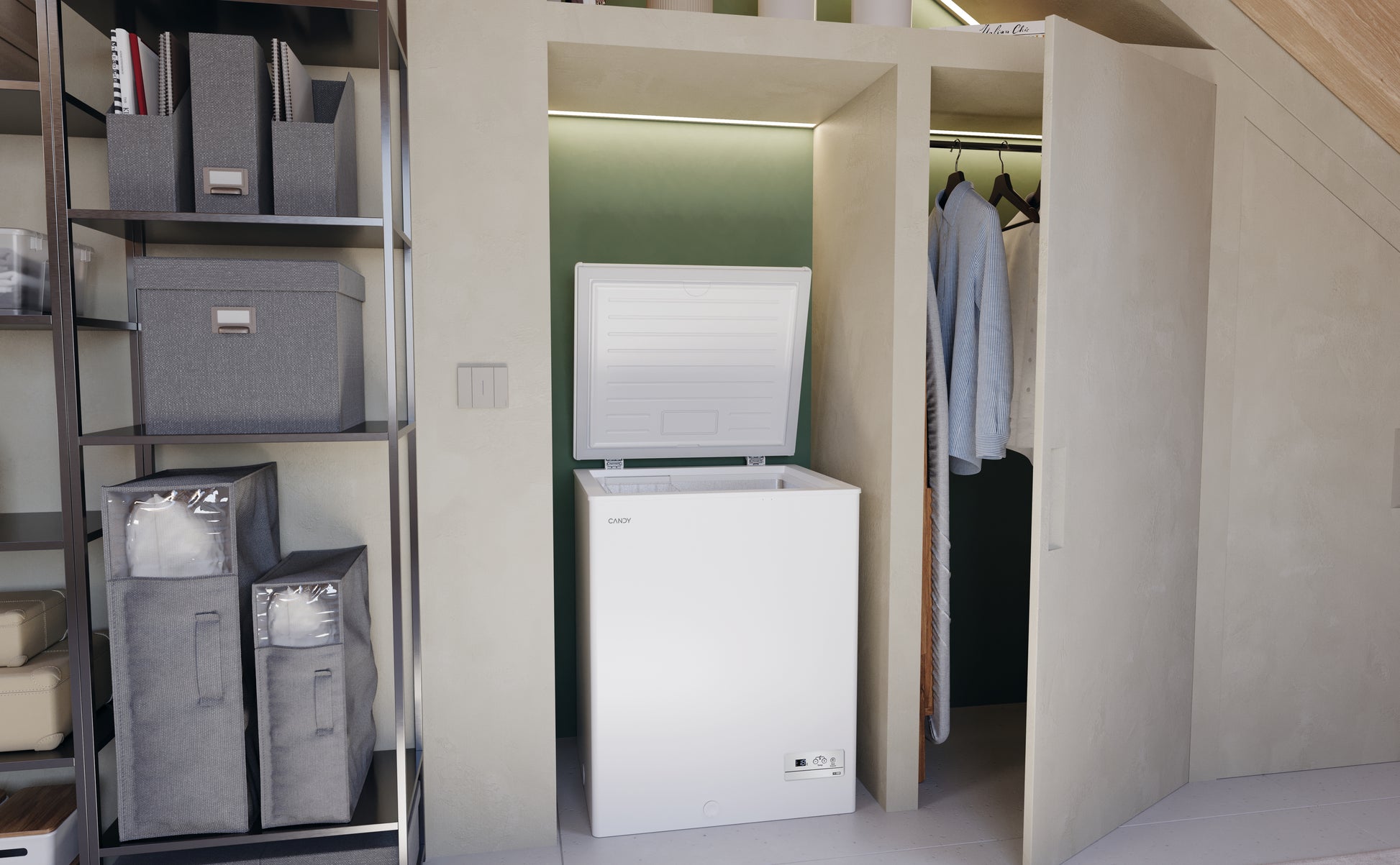 Candy CHAE 1452E Congelatore a pozzo Libera installazione 137 L Bianco