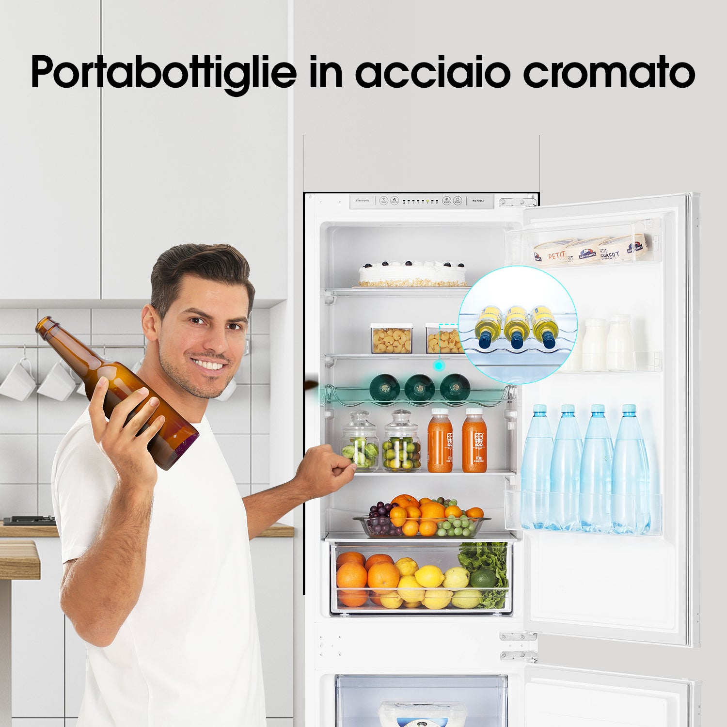 Hisense RIB312F4AWE frigorifero con congelatore Da incasso 246 L Bianco
