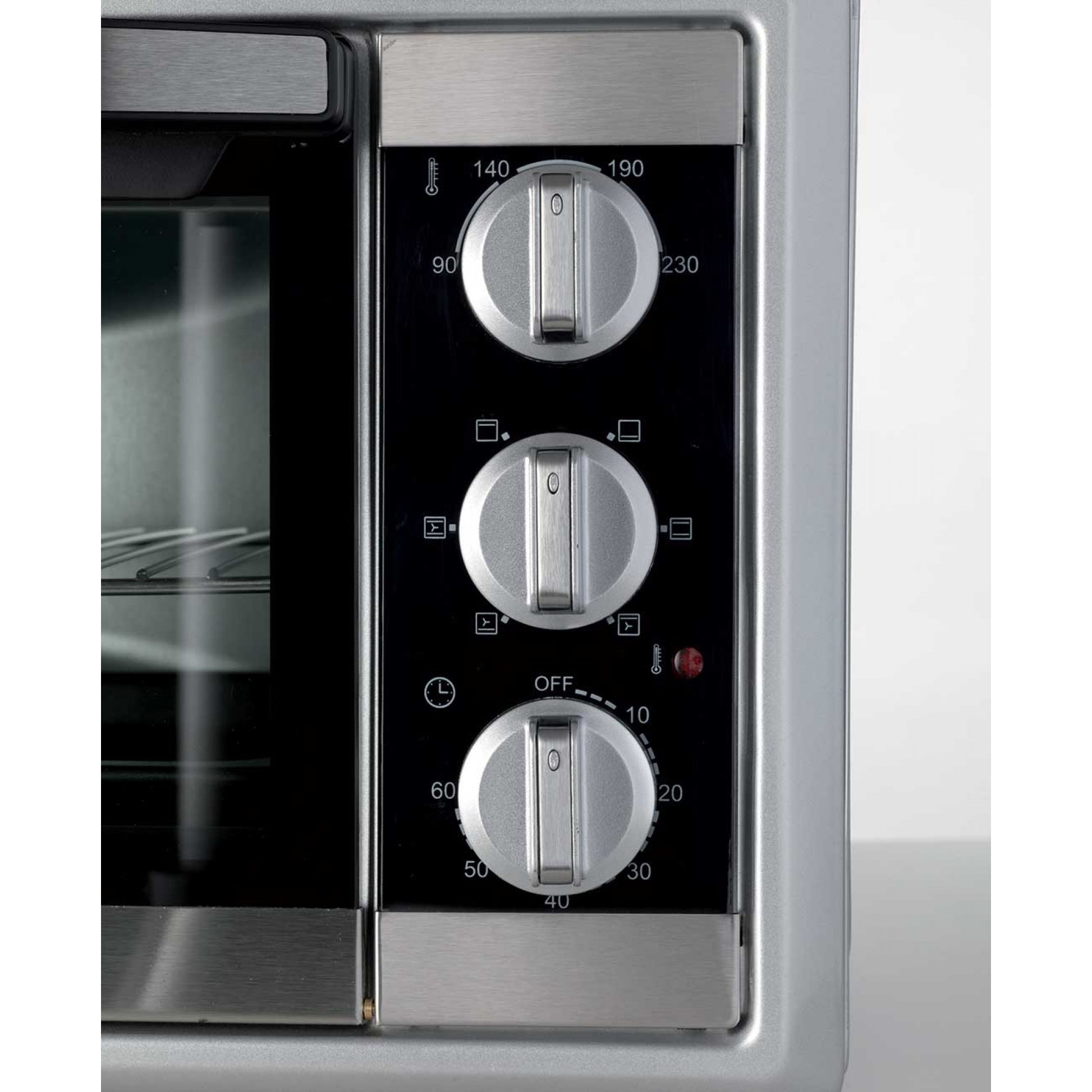 Ariete 985 Forno Elettrico Ventilato 30 litri - Bon Cuisine 300 - Doppio vetro - Temperatura max 230° - 1500 Watt - 6 posizioni cottura - Timer 60’