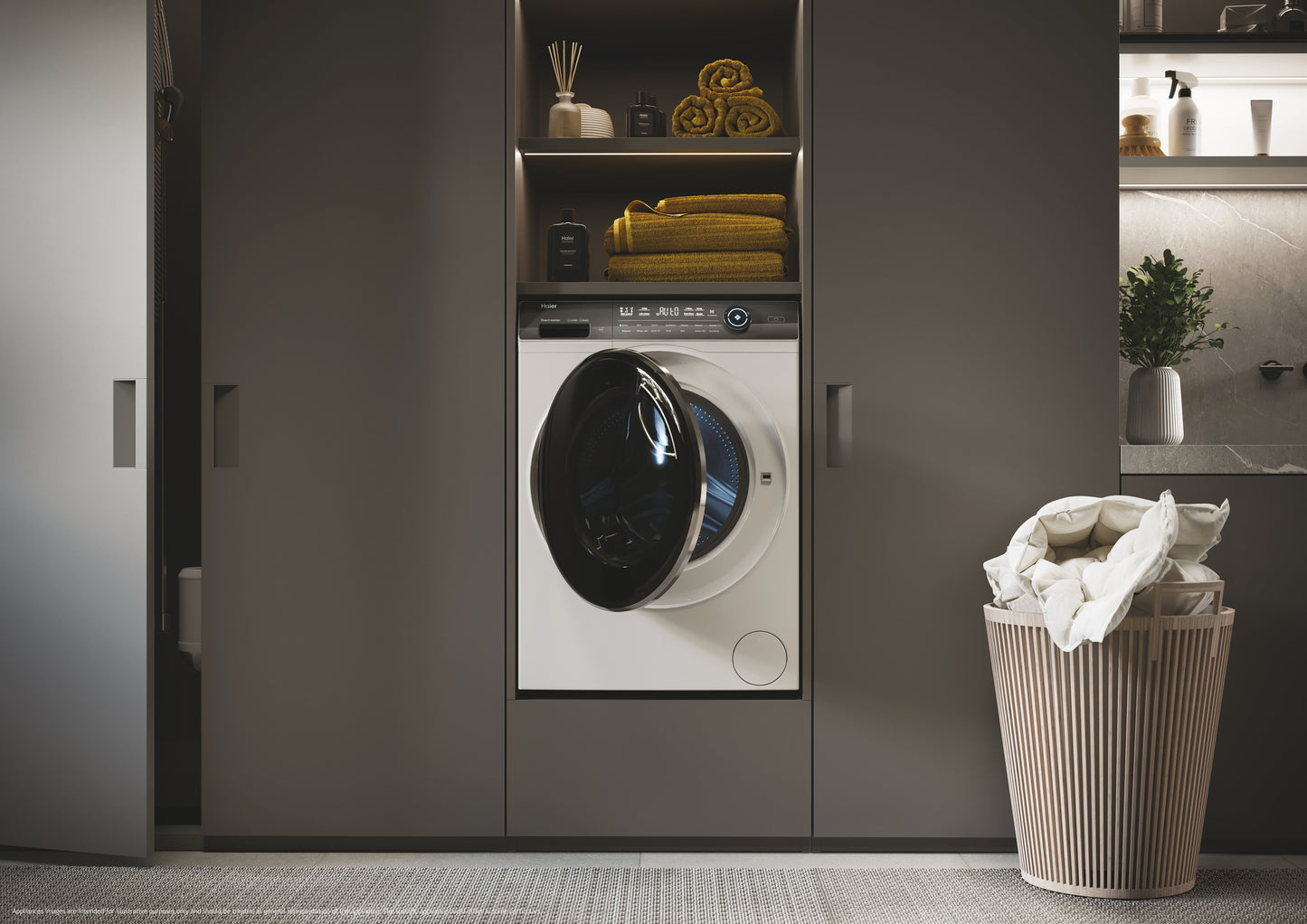 Haier I-Pro Serie 7 Plus, Lavasciuga 9+6 KG, 10% più efficente della classe A, 1400 giri, Bianco, Direct Motion, Refresh, Wi-Fi, HWD90-B14979EUIT