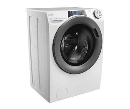 Candy RapidÓ PRO , Lavatrice Carica Frontale 10 KG, 20% più efficente della classe A, 1600 giri, Bianco, Inverter, Vapore, Wi-Fi, RP 6106BWMR8-S