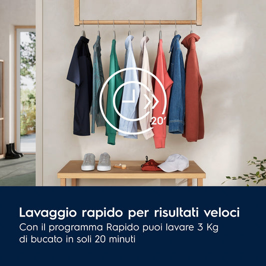Electrolux LAVATRICE CARICA FRONTALE 9 KG CLASSE A 1400 GIRI EW6F19G MADE IN EUROPE