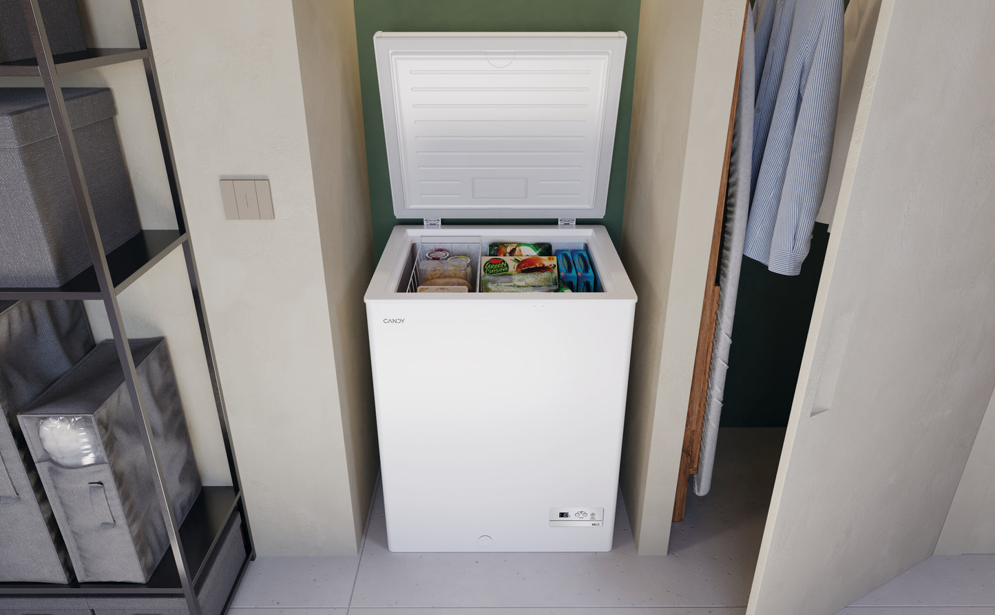 Candy CHAE 1452E Congelatore a pozzo Libera installazione 137 L Bianco