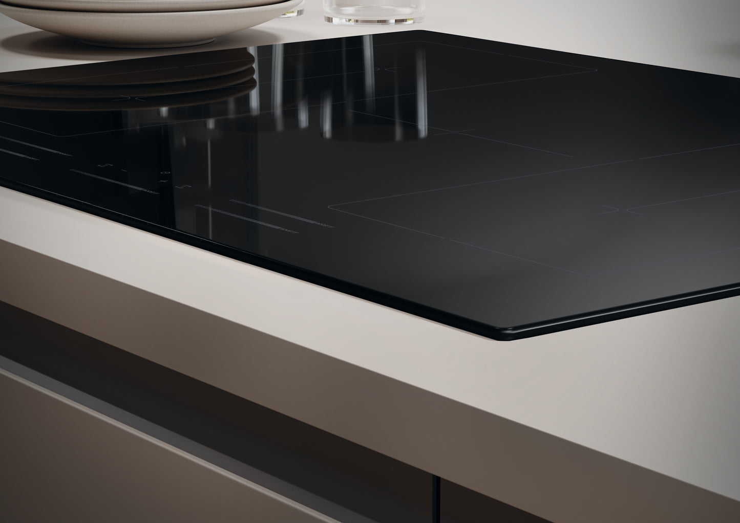 Candy Comfort CIFS85MCTT/1 Nero Da incasso 77 cm Piano cottura a induzione 5 Fornello(i)