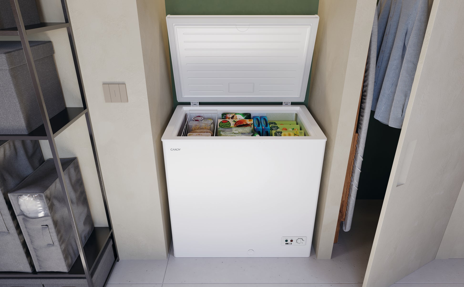 Candy Artico CCHH 200E Congelatore a pozzo Libera installazione 196 L Bianco