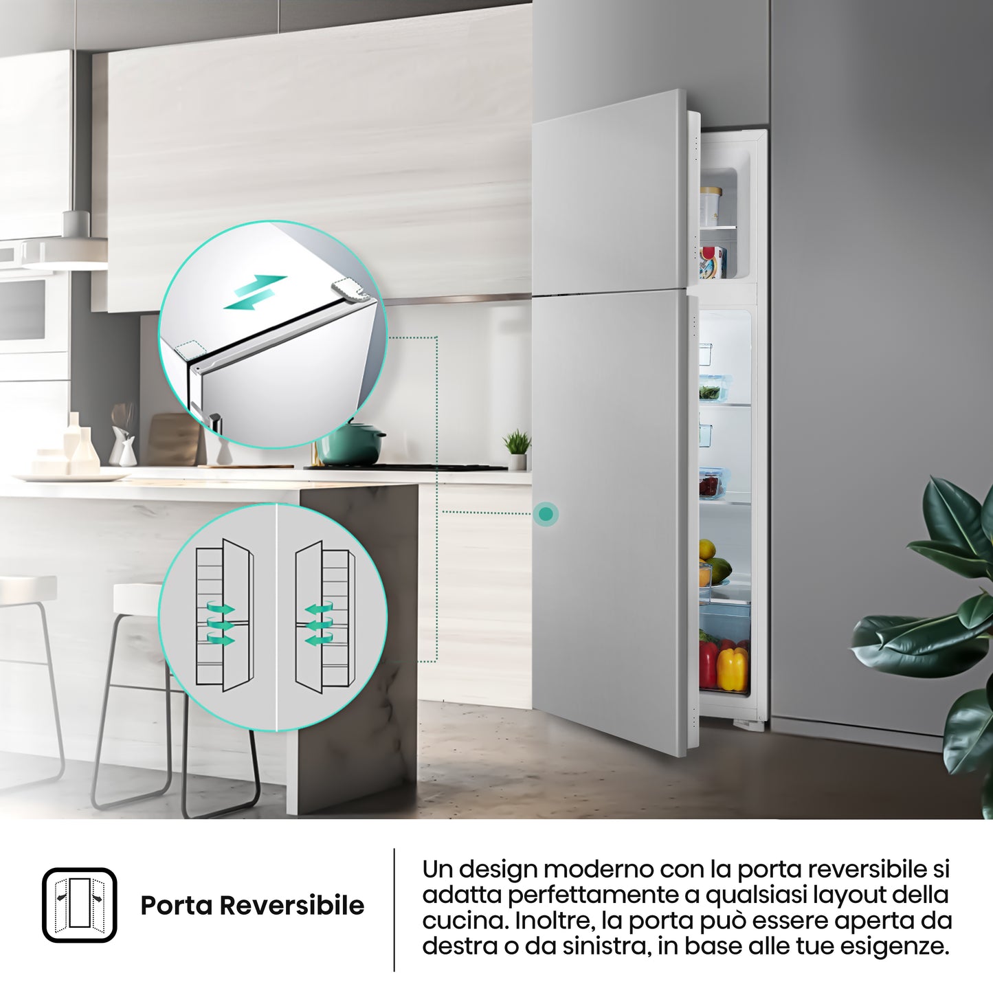 Hisense RI1P205NEWE frigorifero con congelatore Da incasso 205 L Bianco
