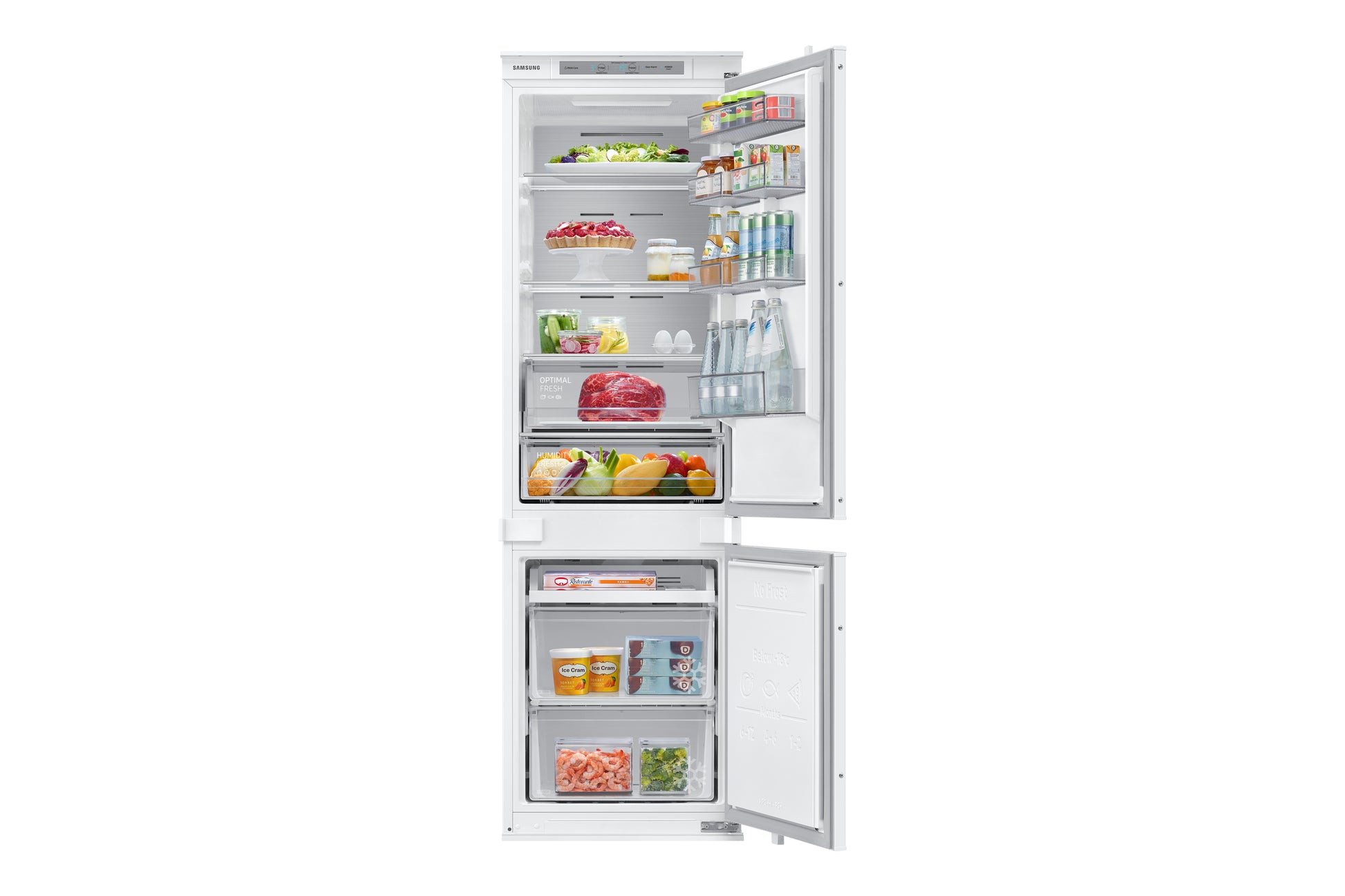 Samsung BRB26703CWW frigorifero F1rst™ Combinato da Incasso con congelatore Total No Frost 1.78m 264 L Classe C