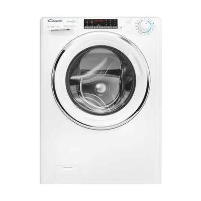 Candy Smart Pro Inverter, Lavatrice Carica Frontale 10 KG, 10% più efficente della classe A, 1600 giri, Bianco, Inverter, Vapore, Wi-Fi, CSO 6106TWMC6/1-S