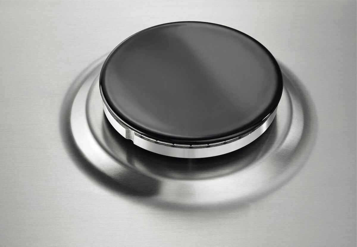 Piano cottura gas EGG3322NVX Domino 29 cm 2 fuochi Bruciatori Fiamma Pura Griglie in Ghisa Estetica Inox