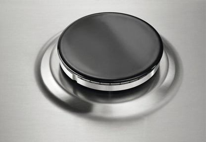 Piano cottura gas EGG3322NVX Domino 29 cm 2 fuochi Bruciatori Fiamma Pura Griglie in Ghisa Estetica Inox
