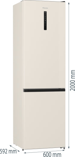 Hisense RB434N4CRE frigorifero con congelatore Libera installazione 331 L Crema