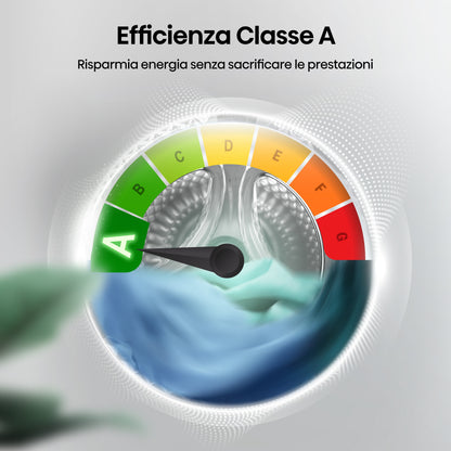 Hisense WD3S9043BW7 lavasciuga Libera installazione Caricamento frontale Bianco