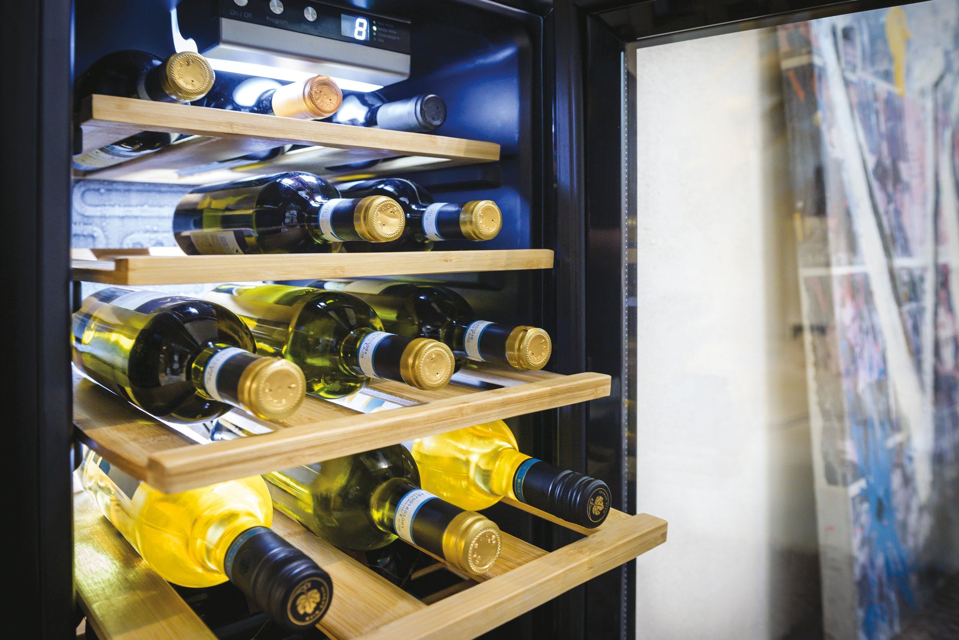 Candy DiVino CWCEL 210/N Cantinetta vino con compressore Libera installazione Nero 21 bottiglia/bottiglie