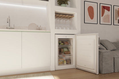 Candy CNUQ2L58EWH Congelatore verticale Libera installazione 90 L Bianco