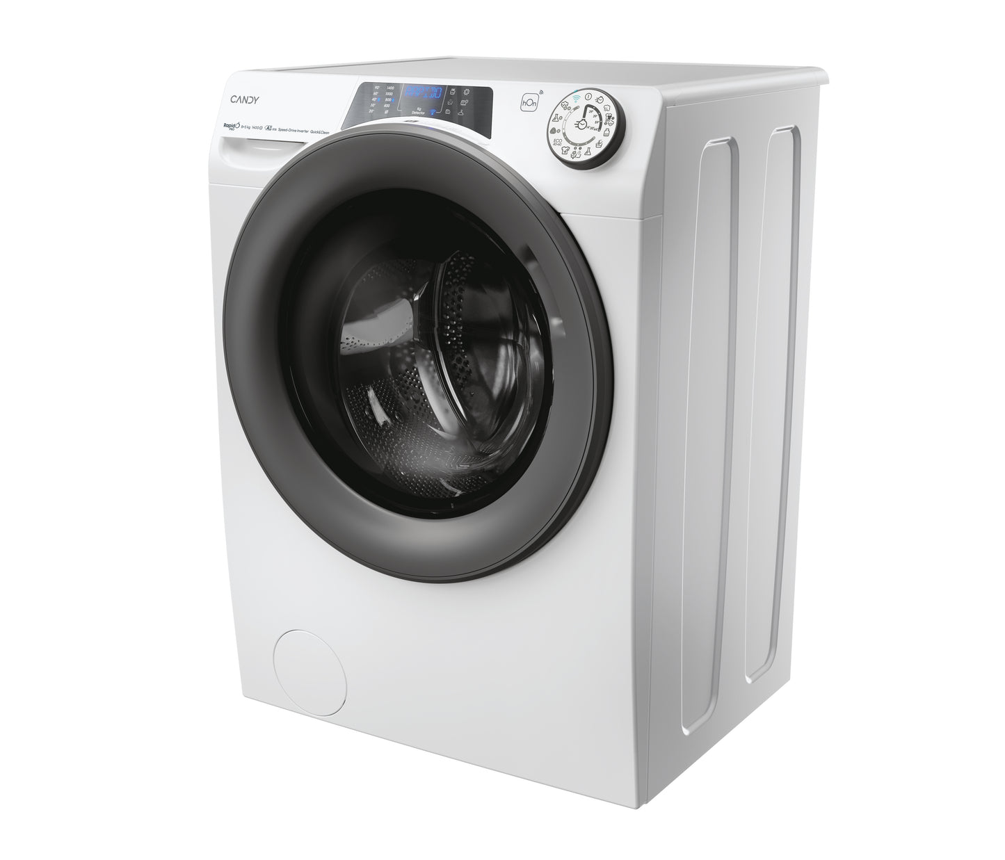 Candy RapidÓ PRO , Lavasciuga Slim 8+5 KG, 30% più efficente della classe A, 1400 giri, Bianco, Inverter, Vapore, Wi-Fi, RPW4856BWMR9/1-S