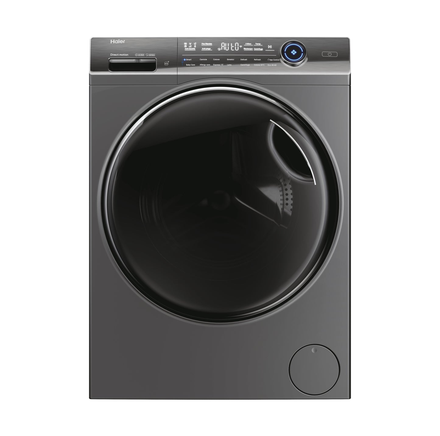 Haier I-Pro Series 7 Plus I-Pro Serie 7 Plus, Lavatrice Carica Frontale 10 KG, Classe A, 1400 giri, Antracite, Direct Motion, Refresh, Wi-Fi, HW100BD14IGISUIT