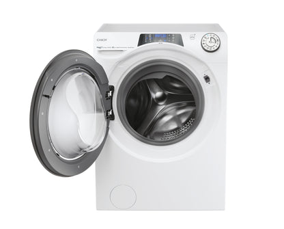 Candy RapidÓ PRO , Lavasciuga Slim 8+5 KG, 30% più efficente della classe A, 1400 giri, Bianco, Inverter, Vapore, Wi-Fi, RPW4856BWMR9/1-S