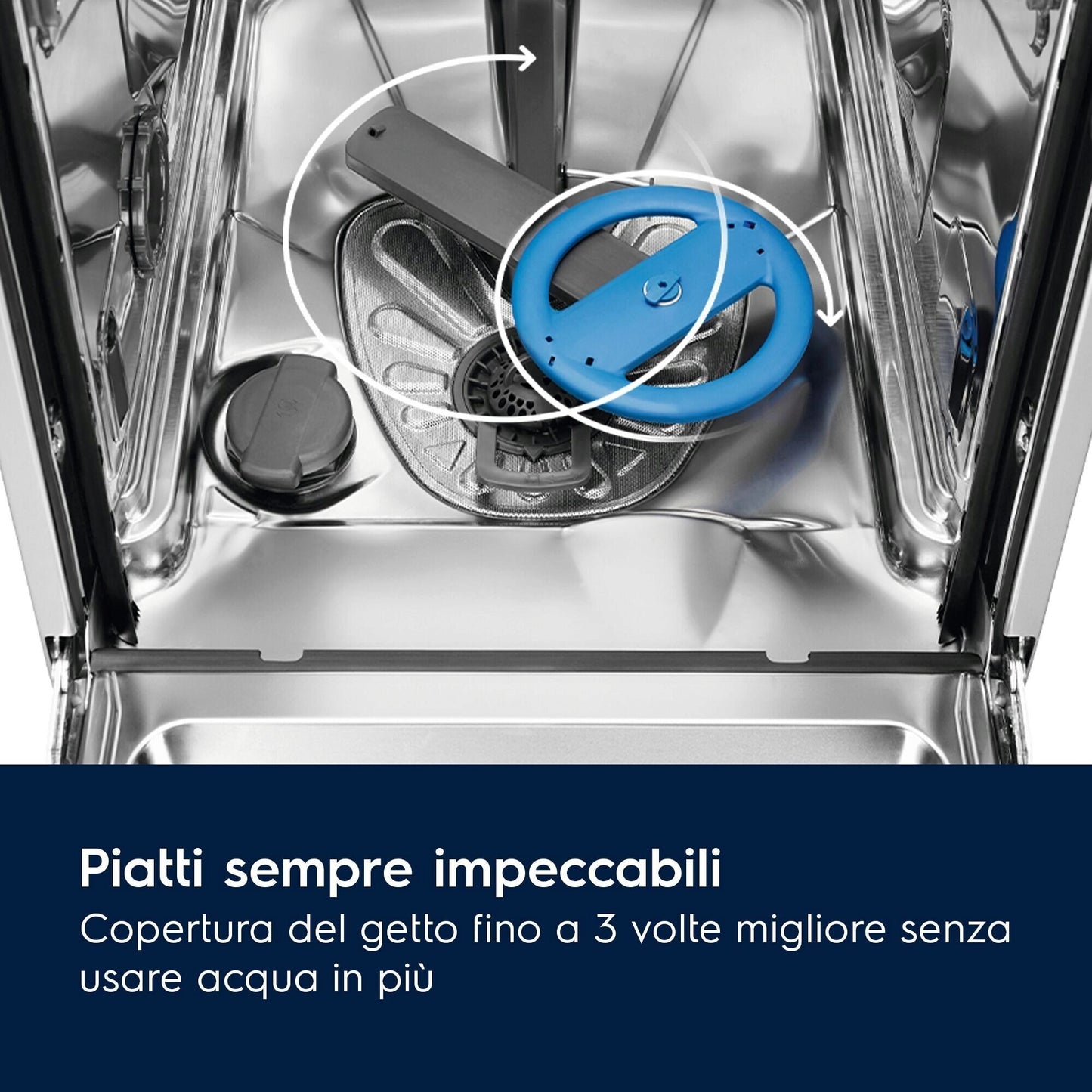 Electrolux LAVASTOVIGLIE INCASSO 60 CM - INT. TOTALE 13 COPERTI CLASSE D 44 dBA EES47325L MADE IN EUROPE